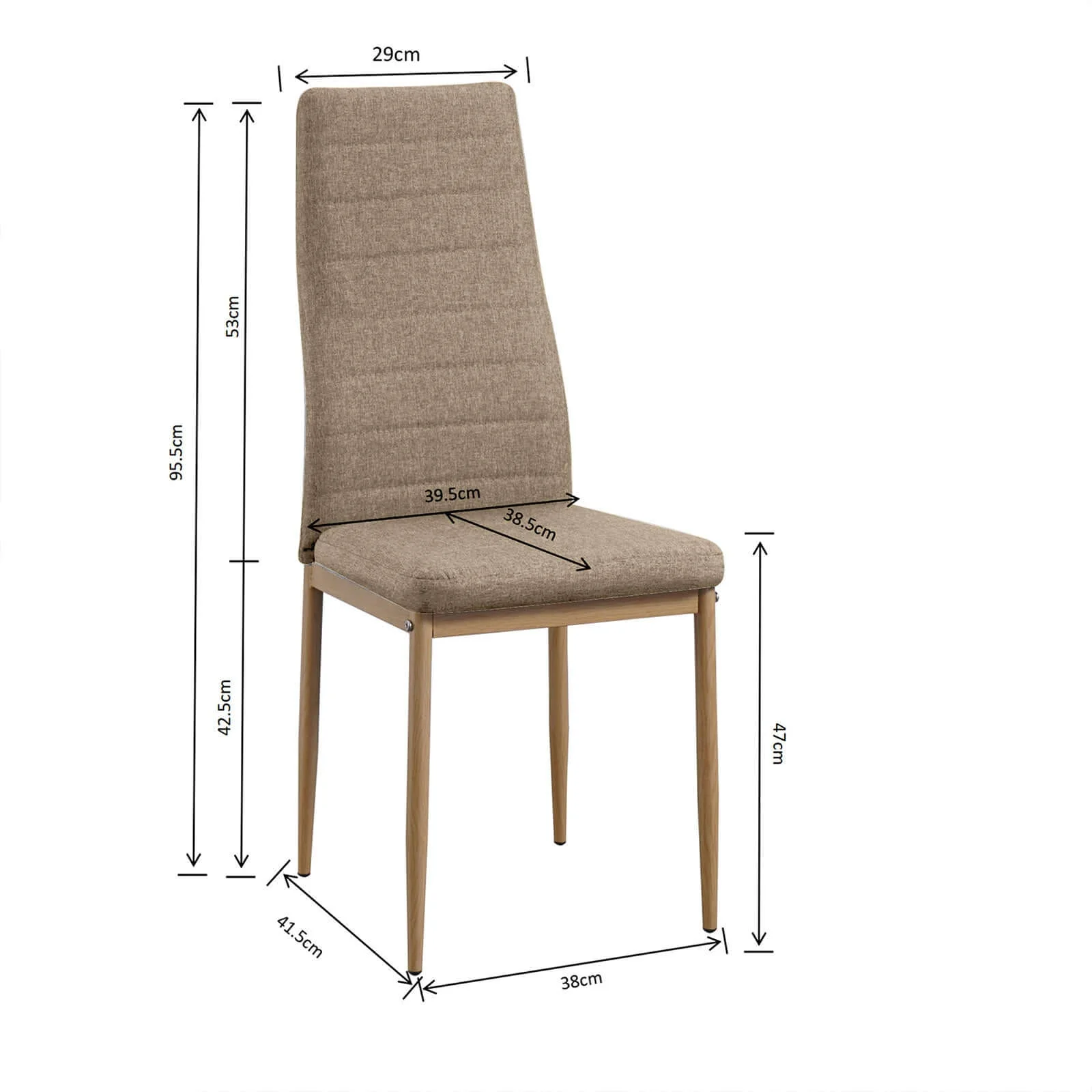 Chaise Carla : Style intemporel en tissu - Image 18