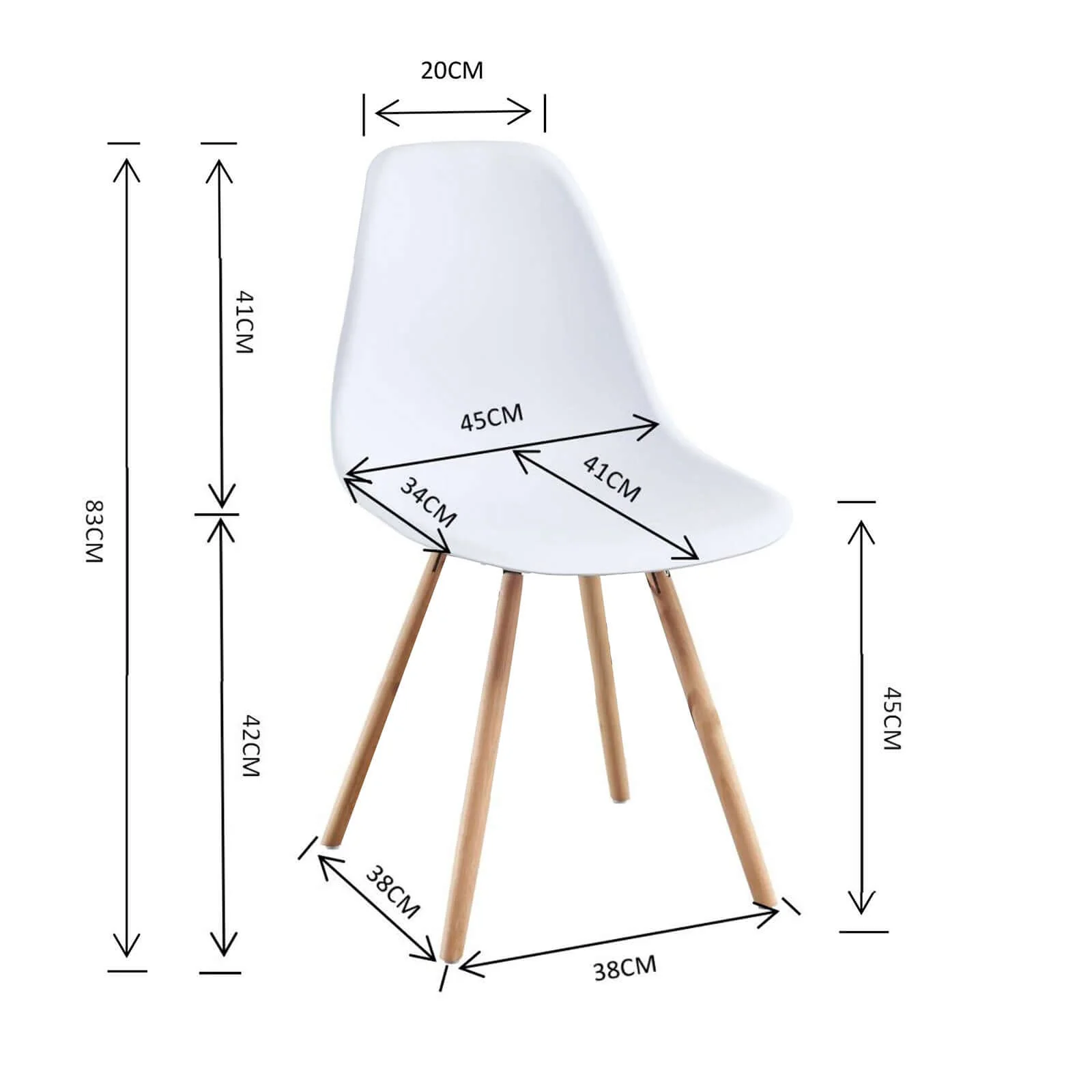 Chaise Christie : Style Scandinave en bois - Image 7