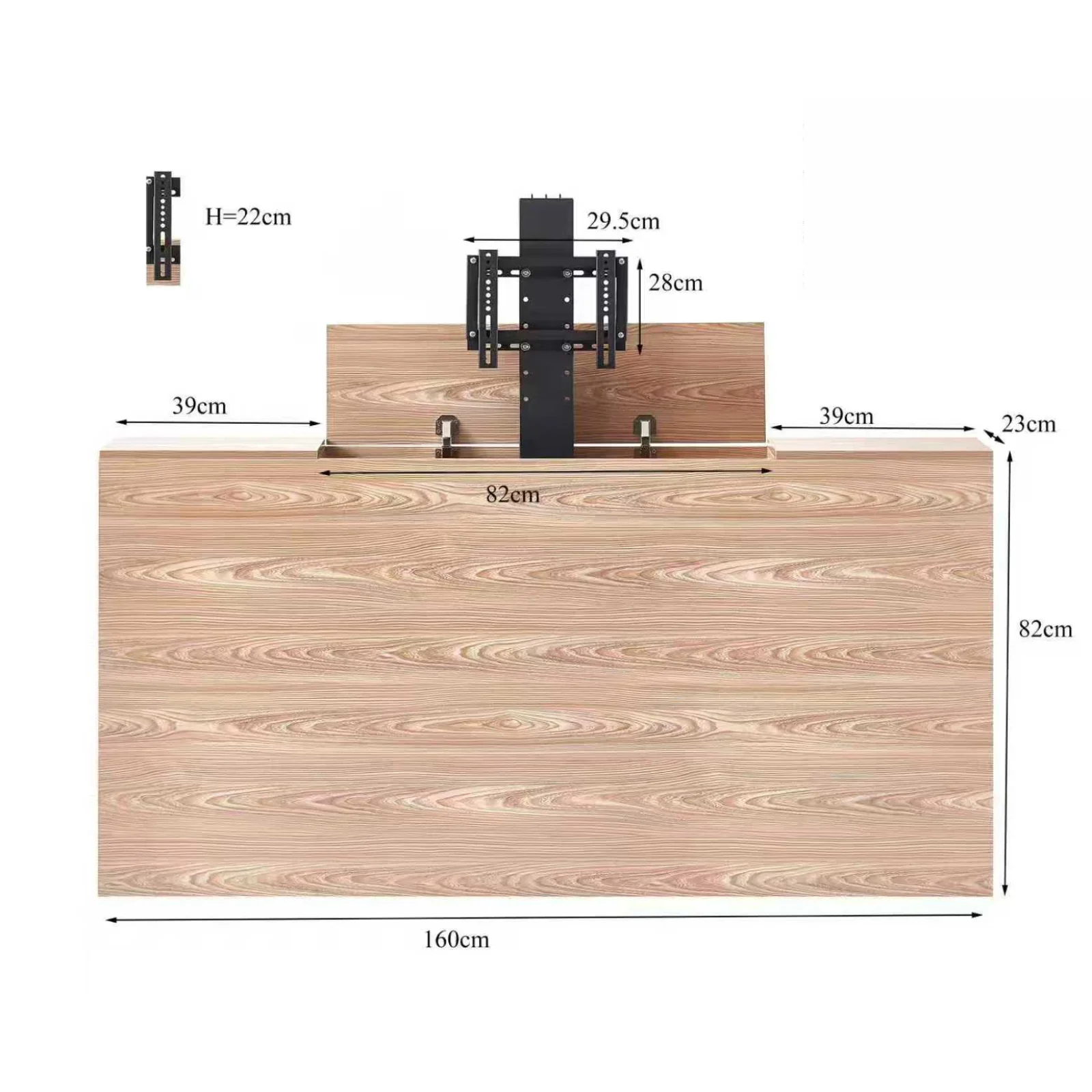 Console TV design : meuble TV motorisé avec télécommande sans fil - Collection Palace - Image 7