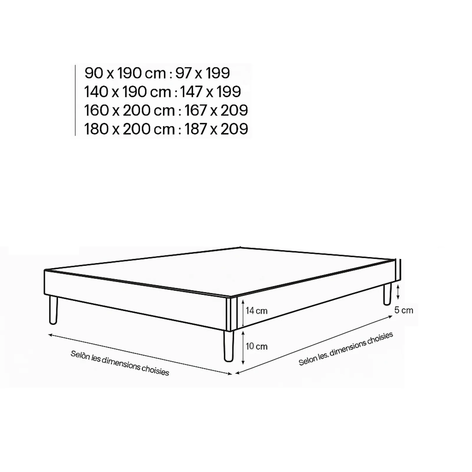Contour de lit électrique, bouclette élégante : Contour bouclette - Image 3