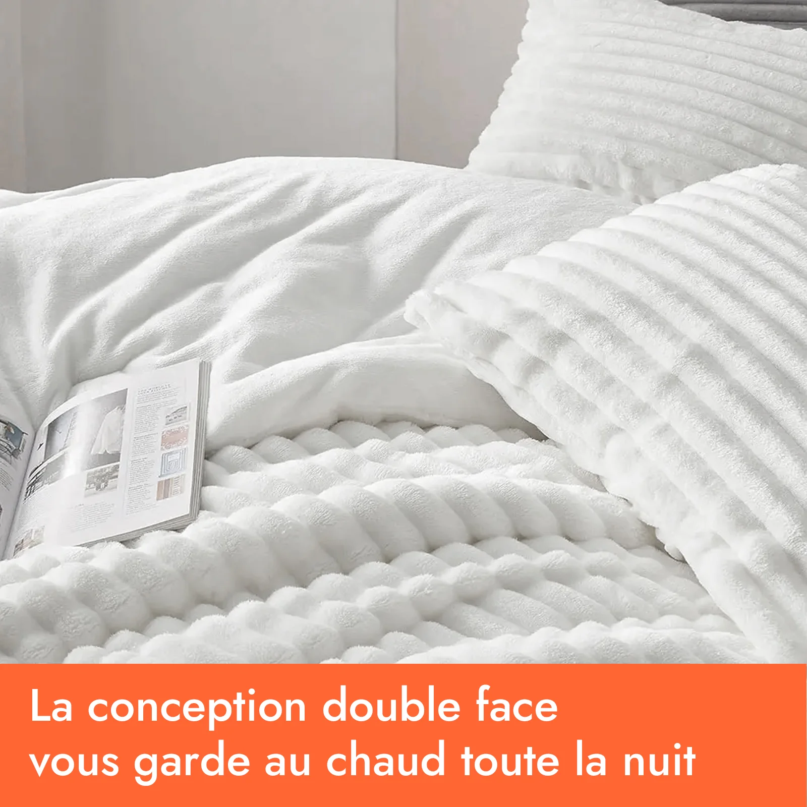 Couette haut de gamme grand froid, réversible - Collection Coton Club - Image 8