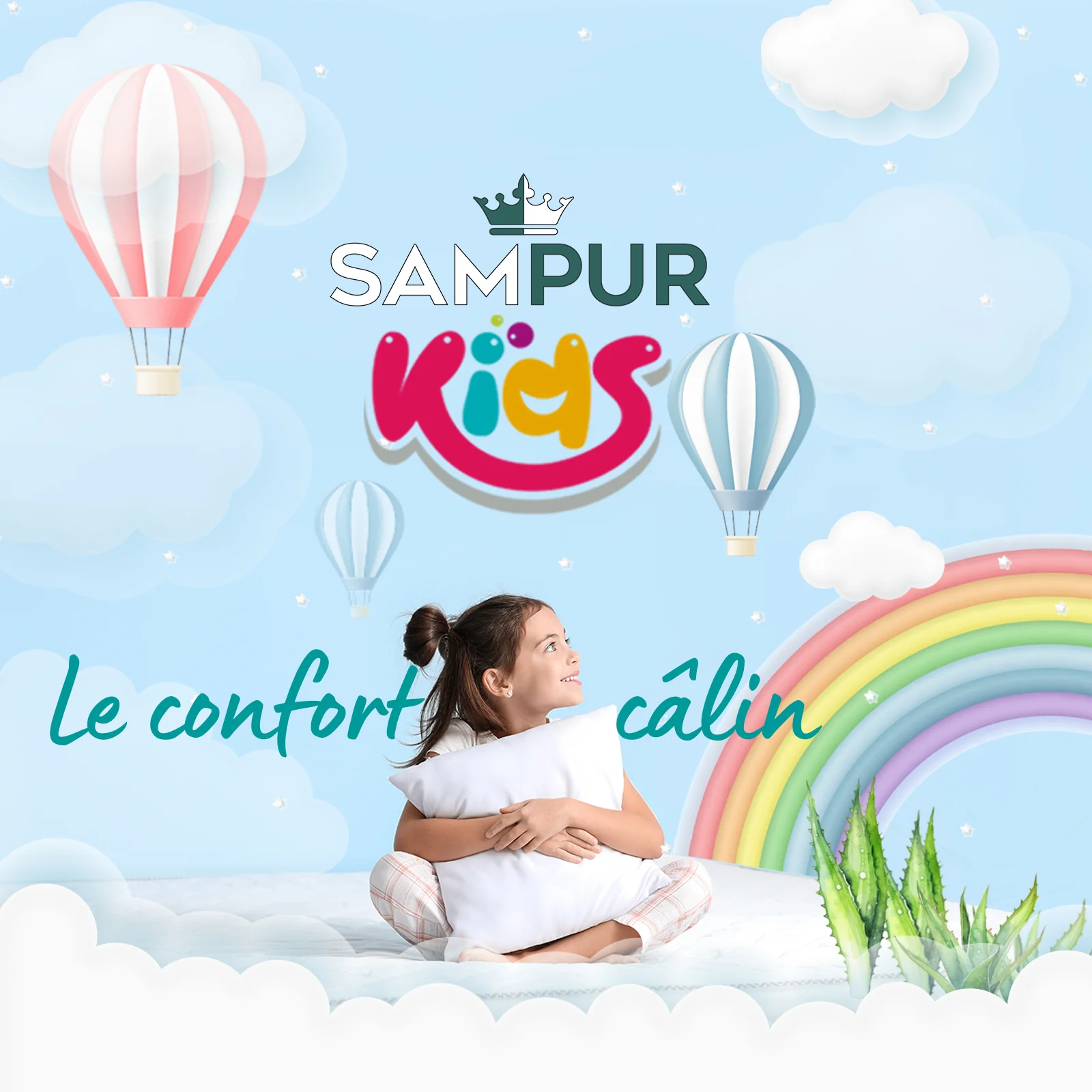 Couette enfant 4 saisons Kuzco : douce et réversible - Image 8