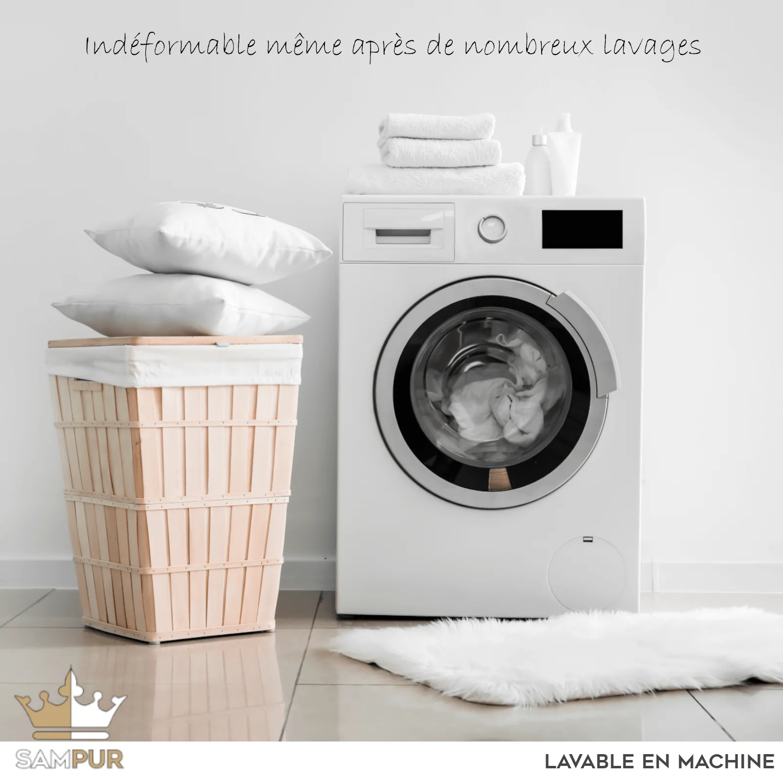 Couette 4 saisons Luxe taupe : réversible et thermorégulatrice - Image 10