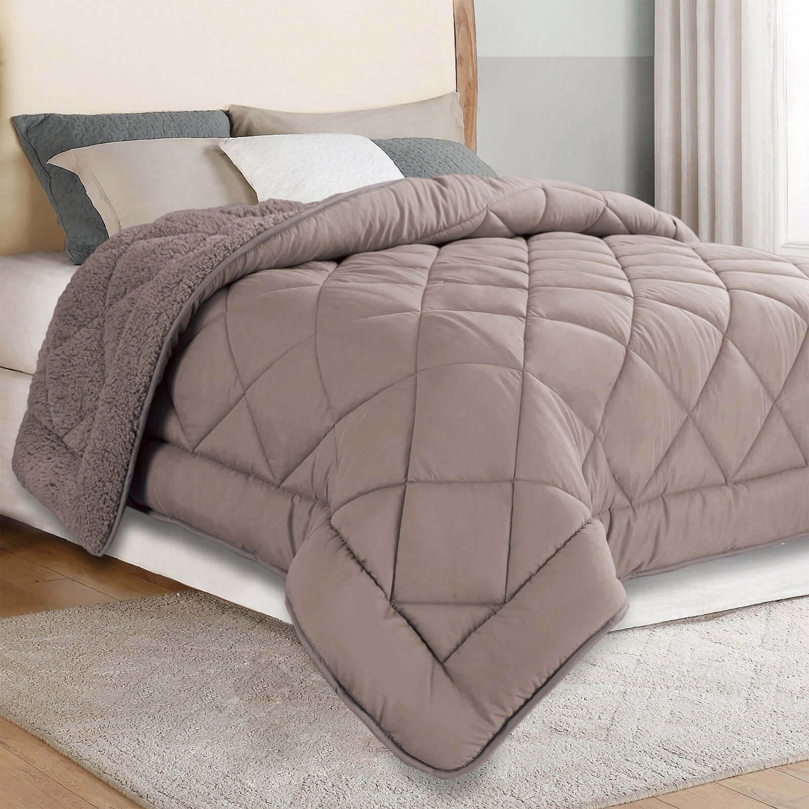 Couette réversible laine, été et hiver - Collection Sherpa - Image 11