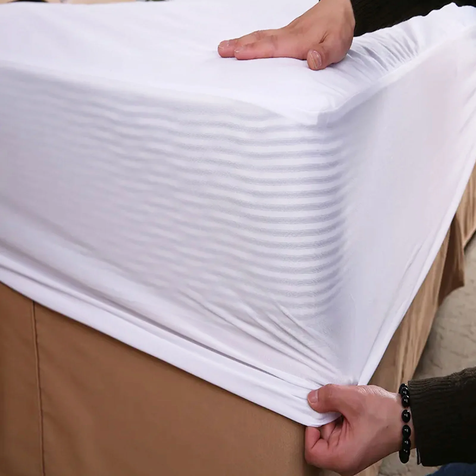 Drap housse Palace : Grand bonnet de 35cm extensible - Image 4