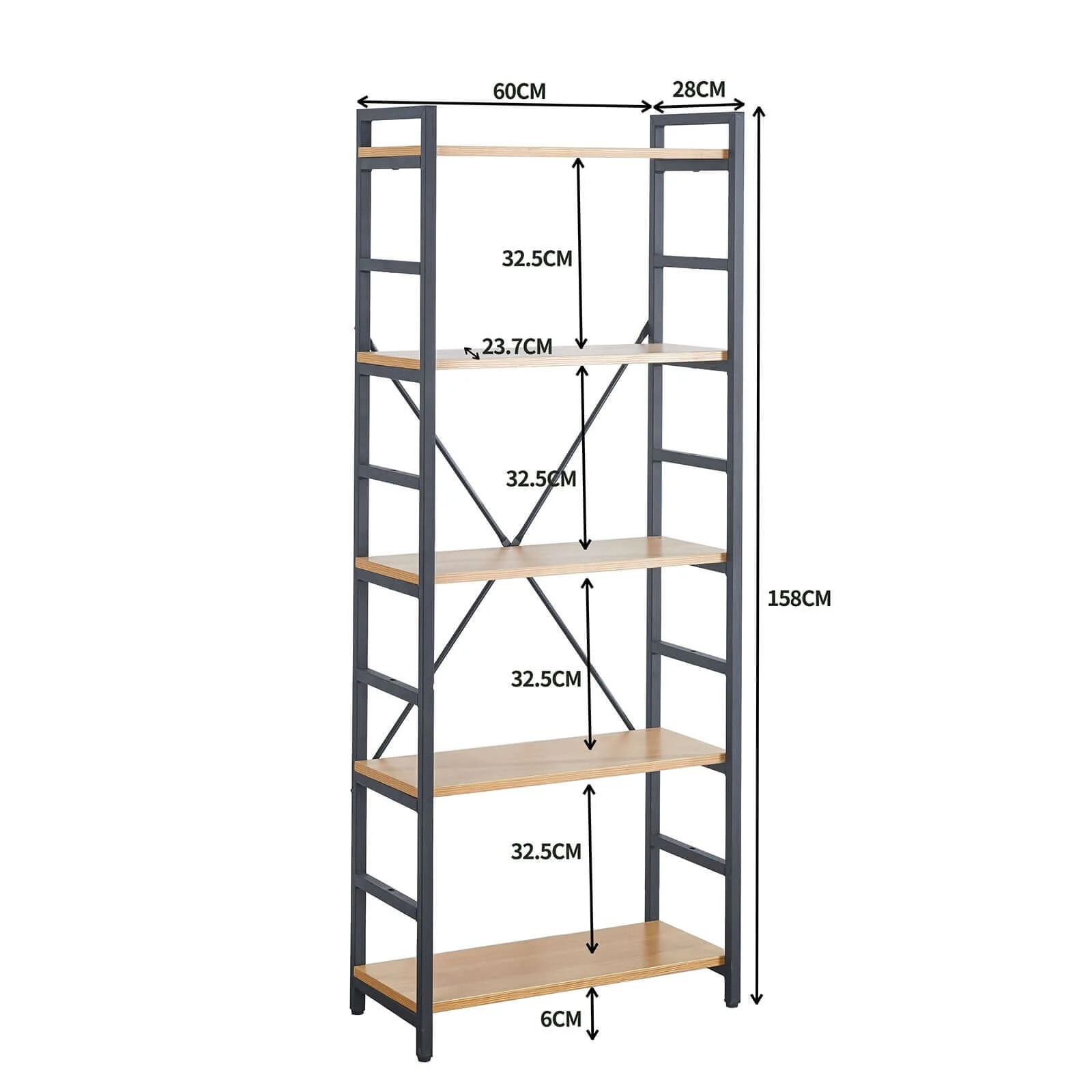 Etagère Bristol : Style industriel, Bois et métal - Image 13