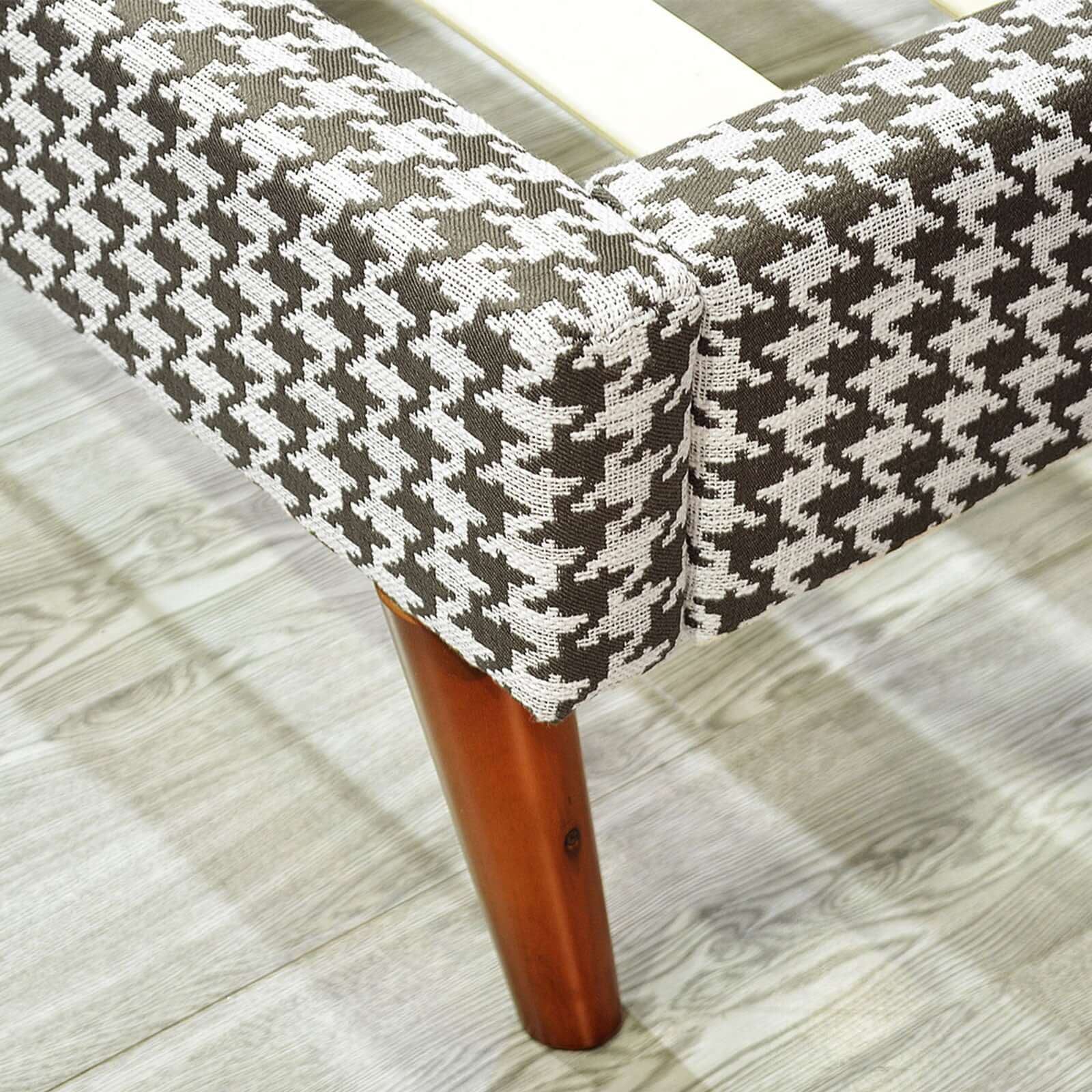 Lit vintage tissu, sommier à lattes flexibles bois - Collection Coco - Image 4