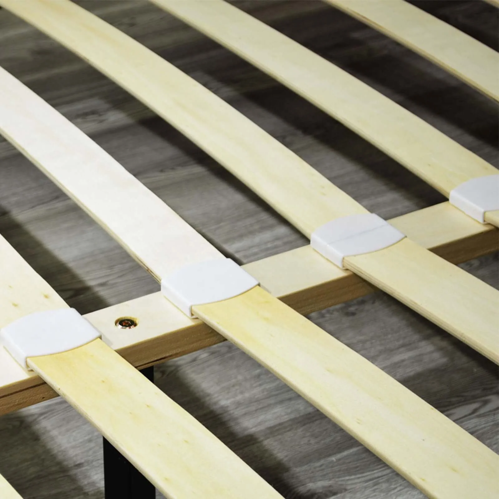 Lit vintage tissu, sommier à lattes flexibles bois - Collection Coco - Image 6