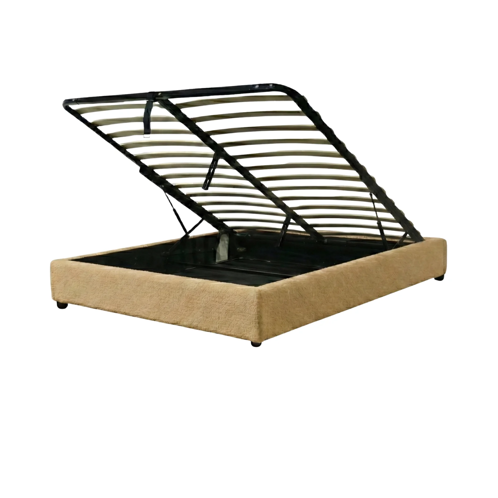 Lit coffre bouclette, lattes flexibles, grand espace de stockage - Collection Vegas - Image 12