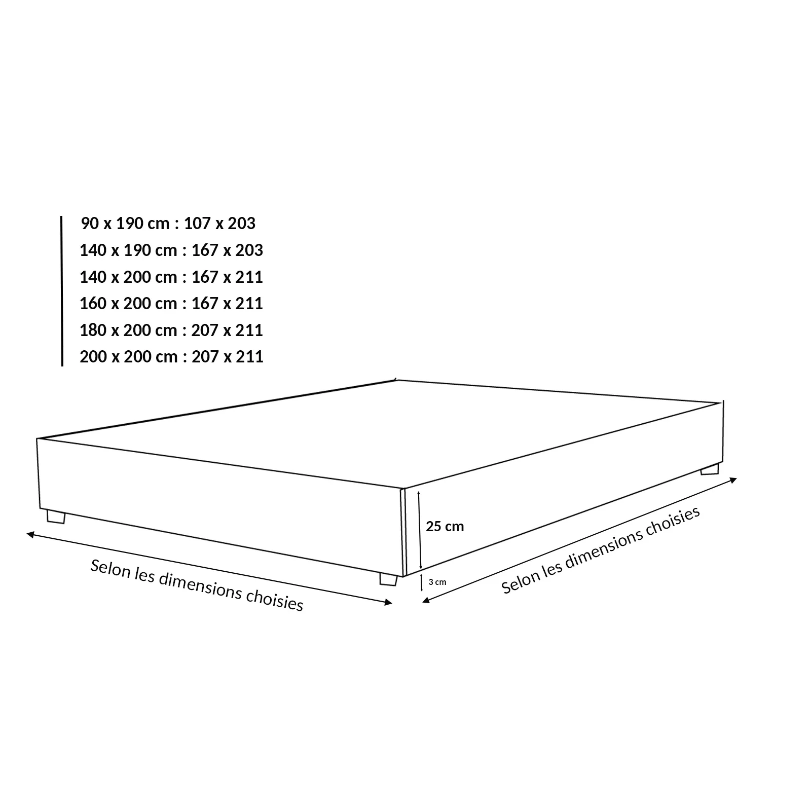 Lit coffre électrique simili cuir noir, télécommande, sommier flexible - Collection Futura - Image 7