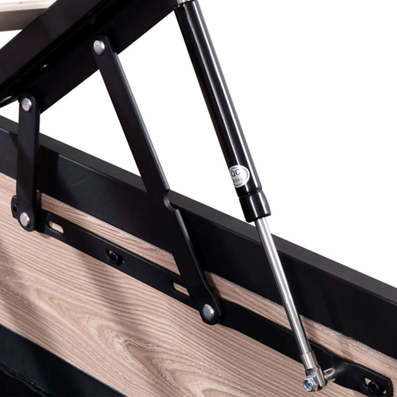 Lit coffre style industriel, tête de lit, grand coffre - Collection Chicago - Image 12