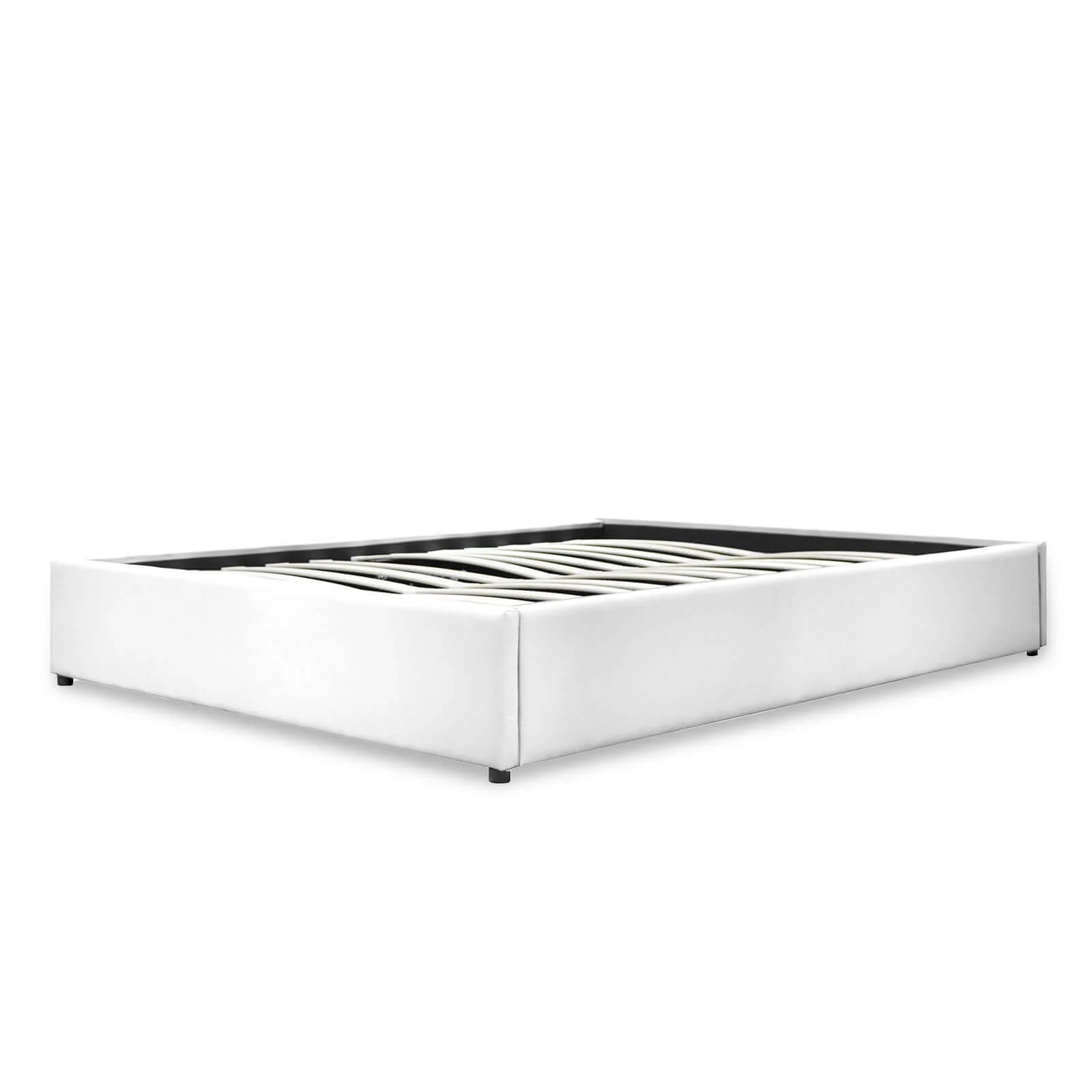 Lit coffre simili cuir, lattes flexibles, grand espace de stockage - Collection Vegas - Image 3