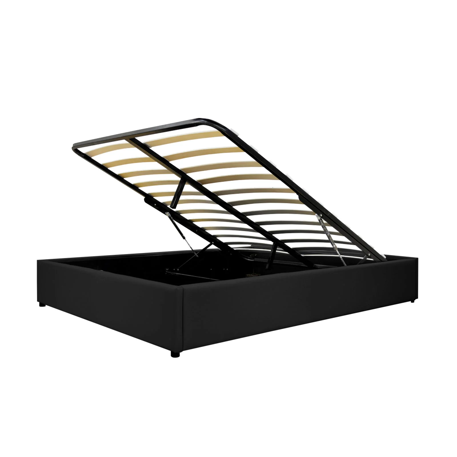 Lit coffre simili cuir, lattes flexibles, grand espace de stockage - Collection Vegas - Image 5