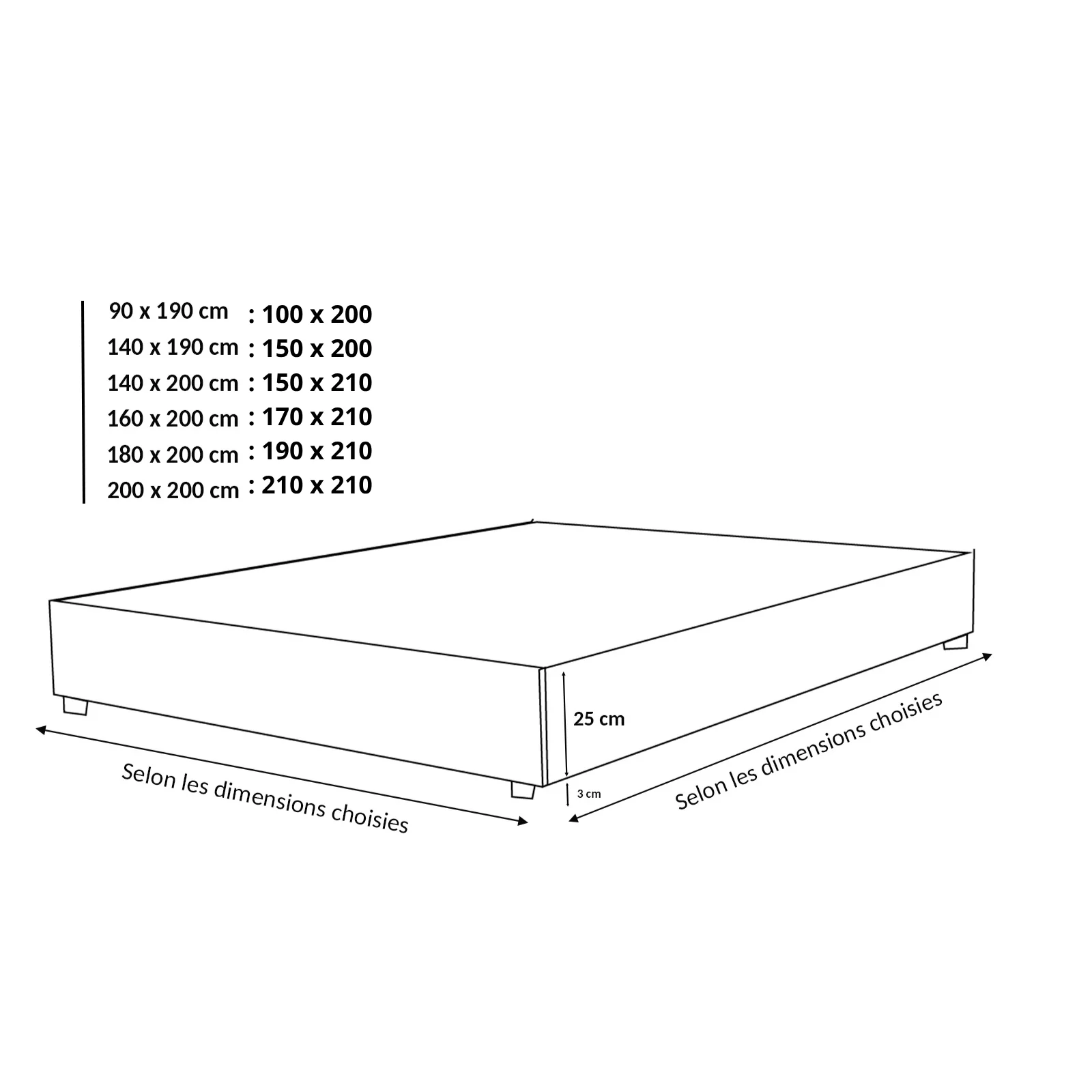 Lit coffre simili cuir, lattes flexibles, grand espace de stockage - Collection Vegas - Image 11