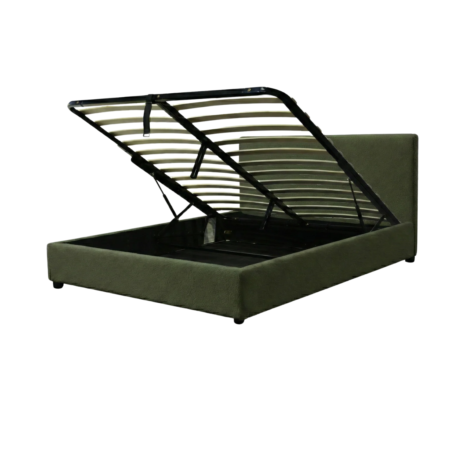 Lit coffre bouclette, tête de lit, grand espace de stockage - Collection Versailles - Image 10