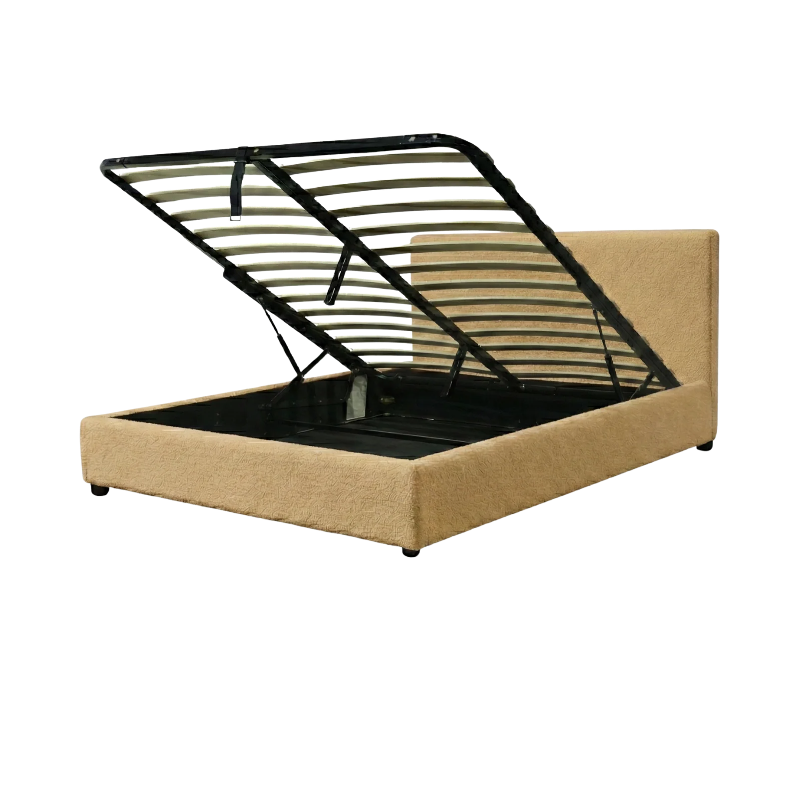 Lit coffre bouclette, tête de lit, grand espace de stockage - Collection Versailles - Image 12