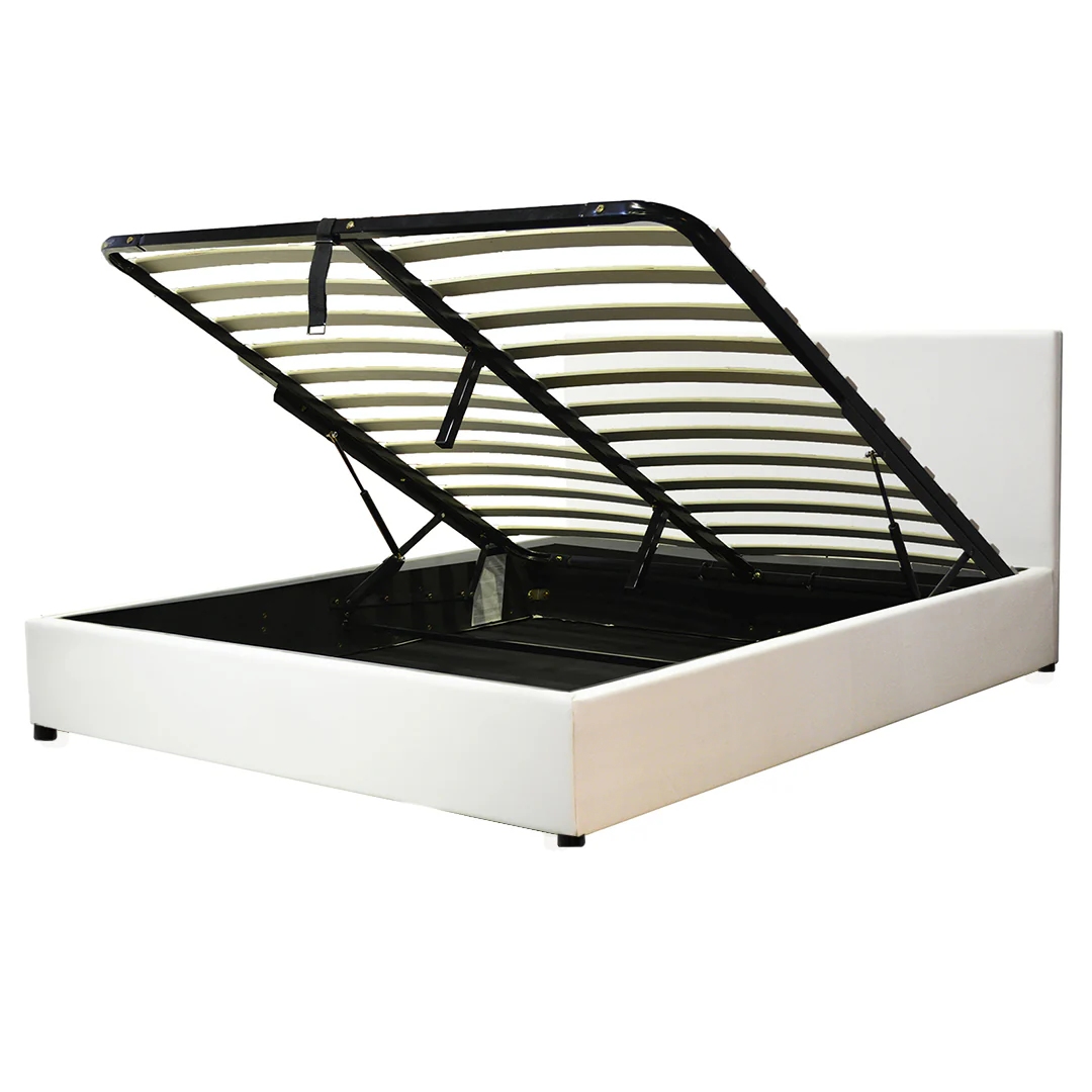 Lit coffre simili cuir, tête de lit, grand espace de stockage - Collection Versailles - Image 7