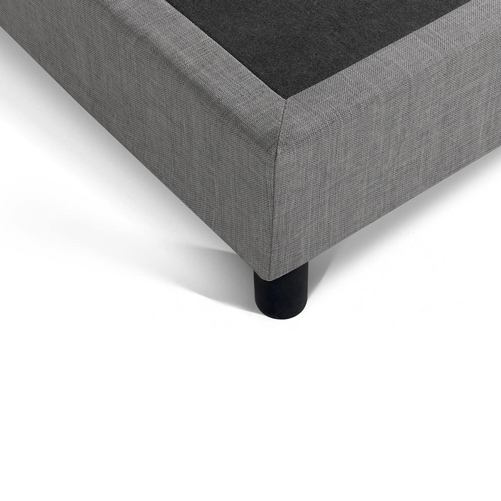 Lit capitonné Nordique et élégant : tissu et sommier à lattes en bois - Image 4