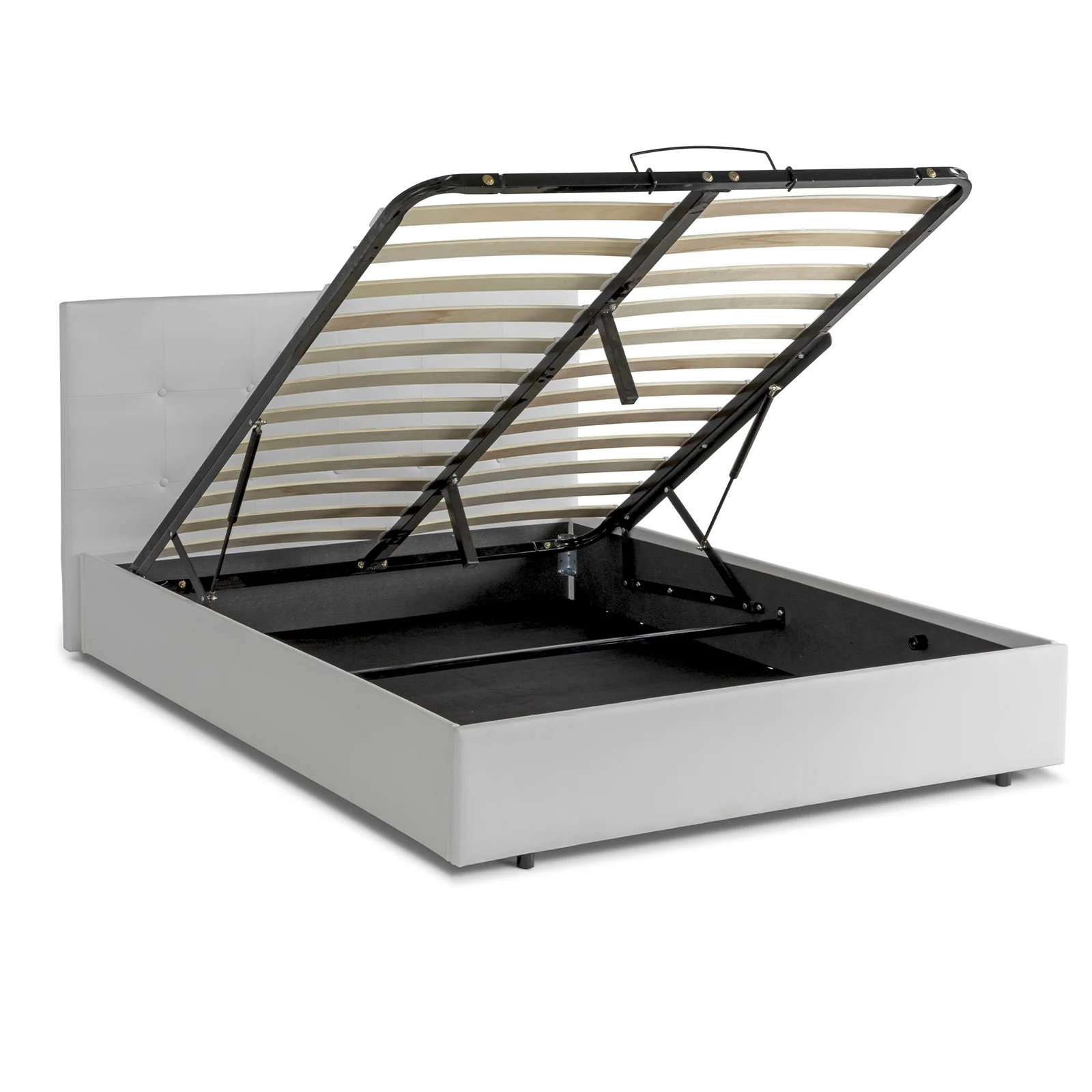 Lit coffre Penthouse : simili cuir et sommier à lattes - Image 3