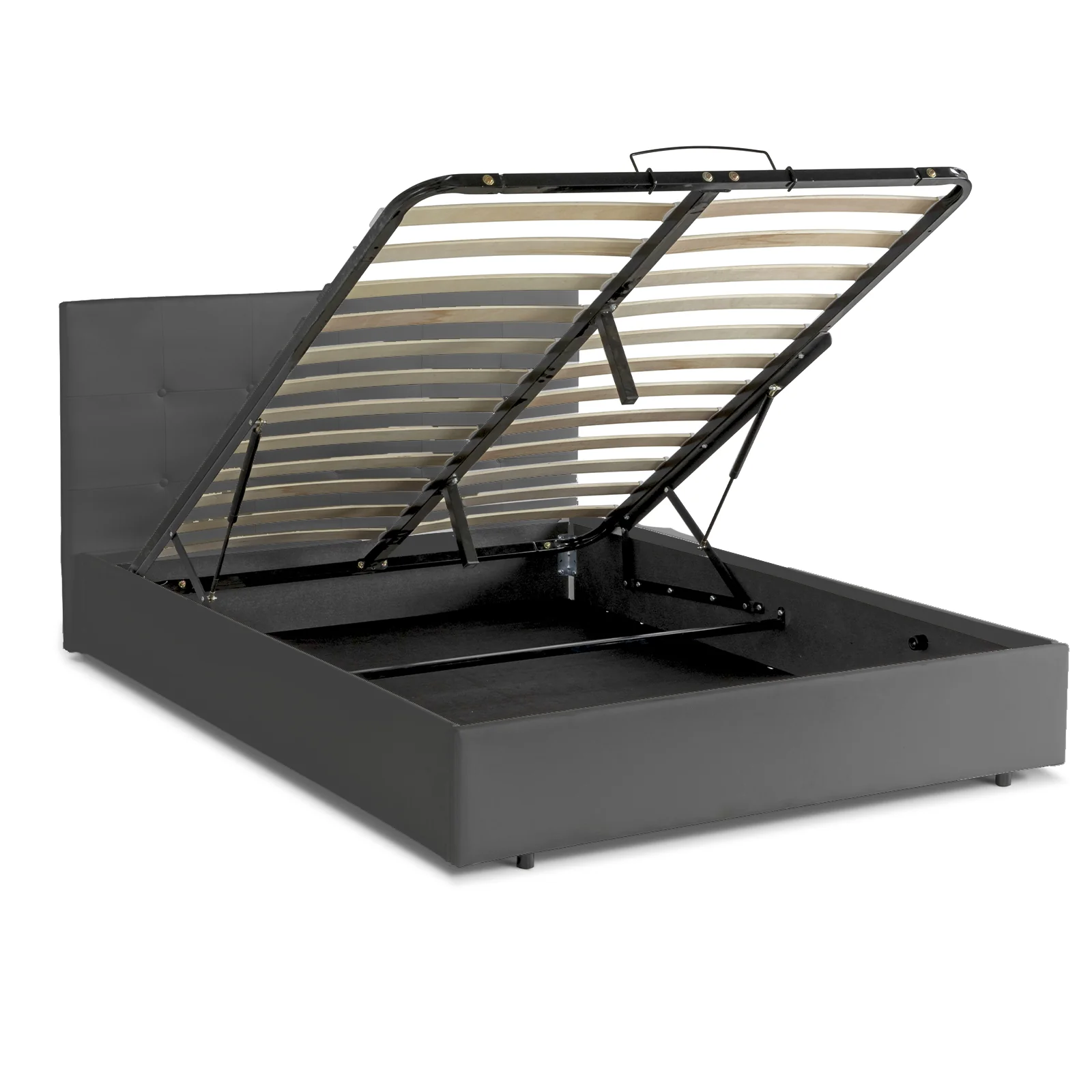 Lit coffre Penthouse : simili cuir et sommier à lattes - Image 7