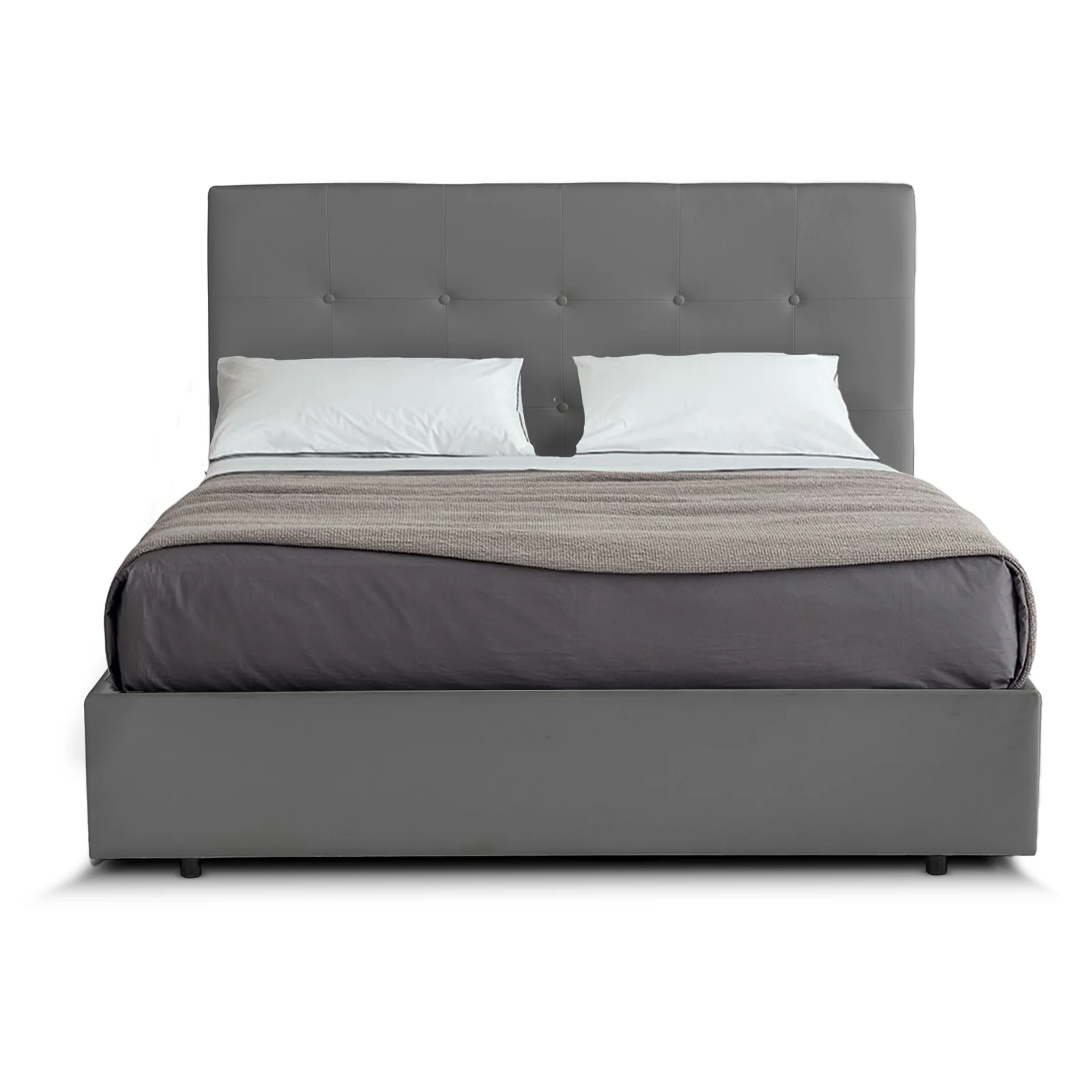 Lit coffre Penthouse : simili cuir et sommier à lattes - Image 8