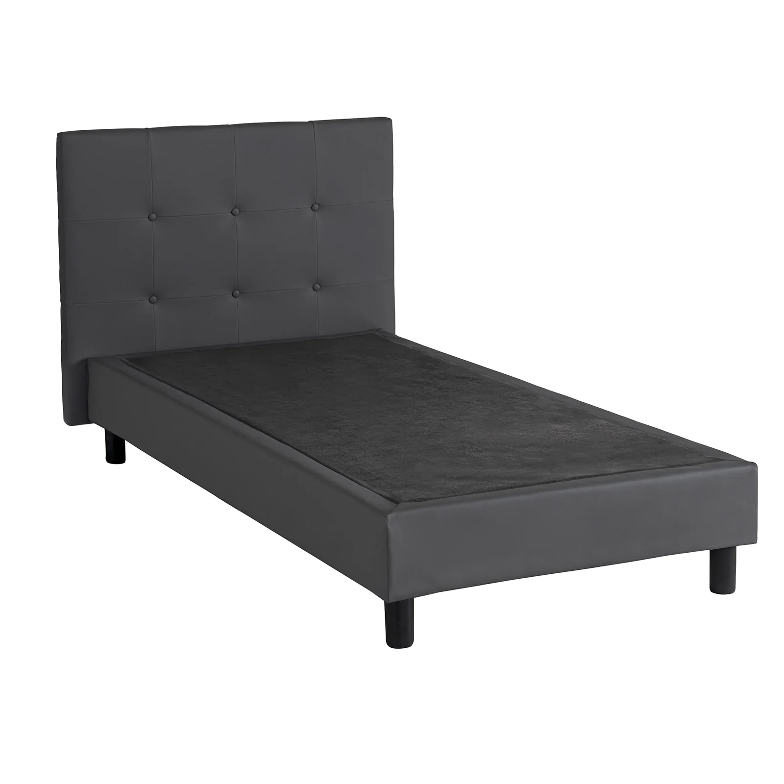 Lit capitonné Triomphe et contemporain : Simili cuir et sommier à lattes en bois - Image 11