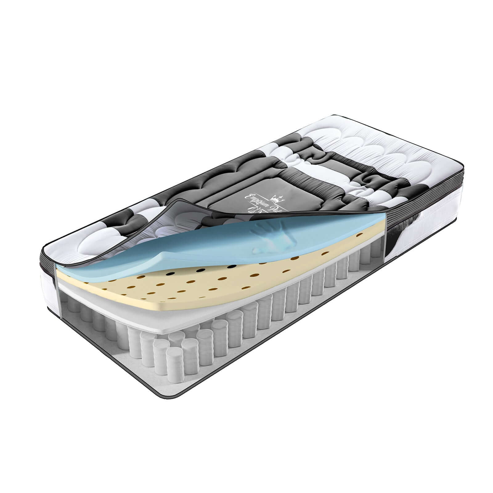 Matelas série limitée, surmatelas latex intégré - Collection Ambassador - Image 5