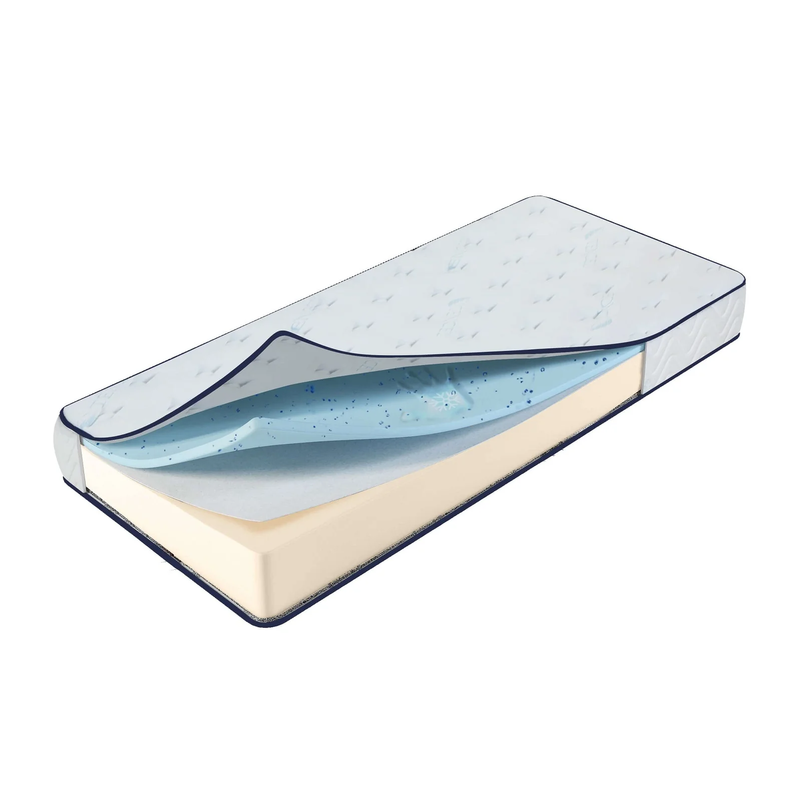 Matelas mémoire de forme, gel rafraîchissant - Collection Blue Nano Gel - Image 5