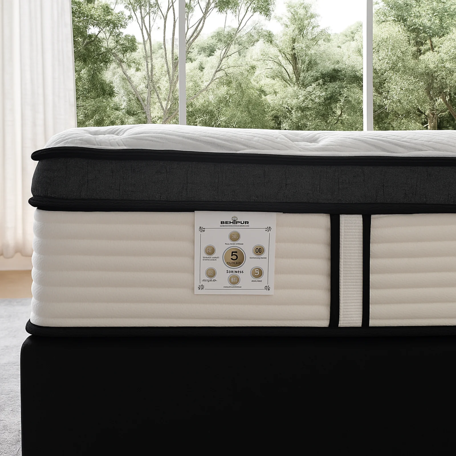 Matelas latex, ressorts, mémoire de forme, effet antidouleur articulaire - Collection Grand View - Image 7