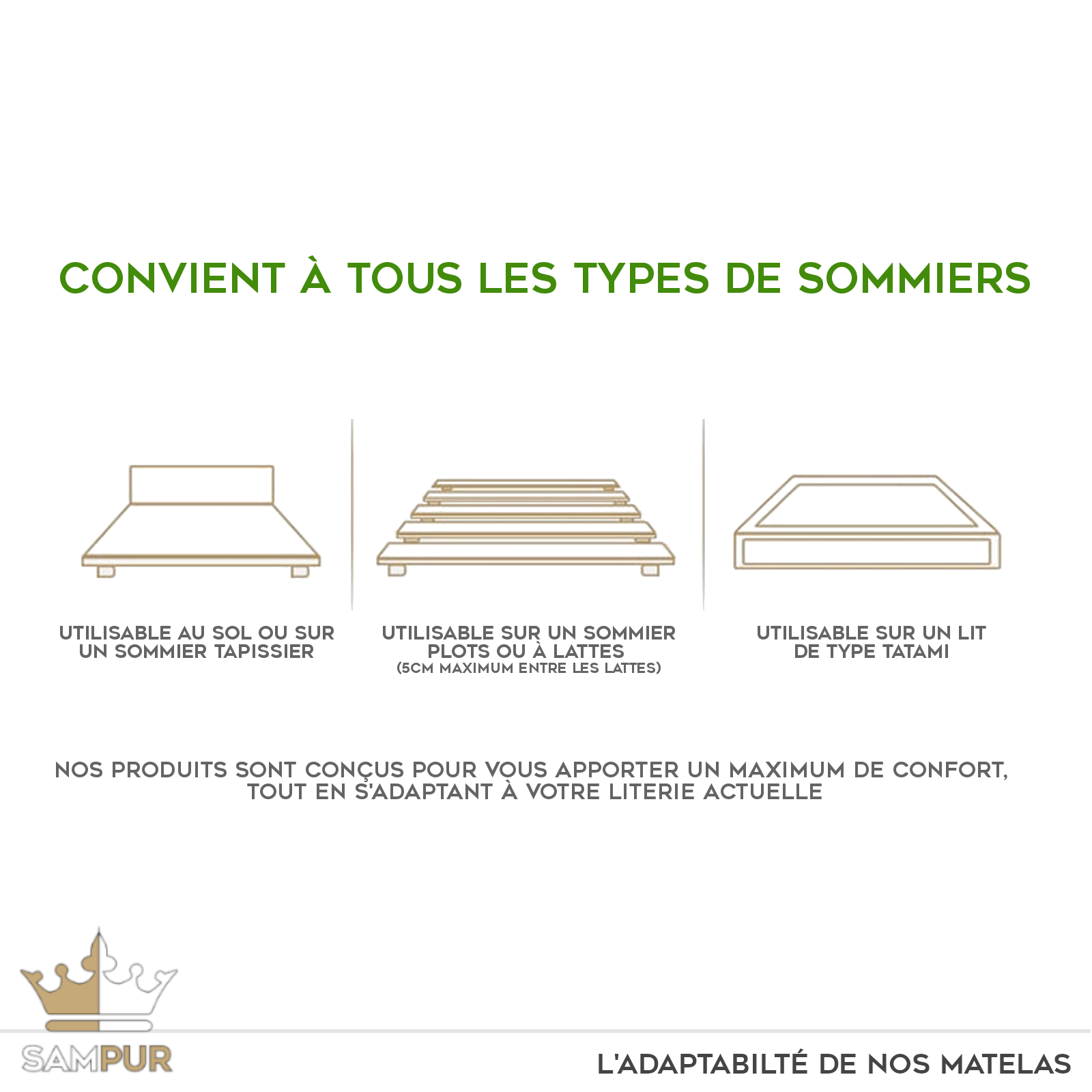 Matelas surmatelas latex intégré, série limitée - Collection Platinium - Image 13