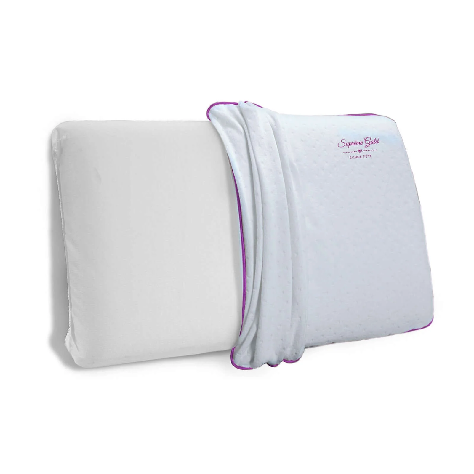 Oreiller mémoire de forme, ergonomique, déhoussable - Collection Bonne Fête - Image 4