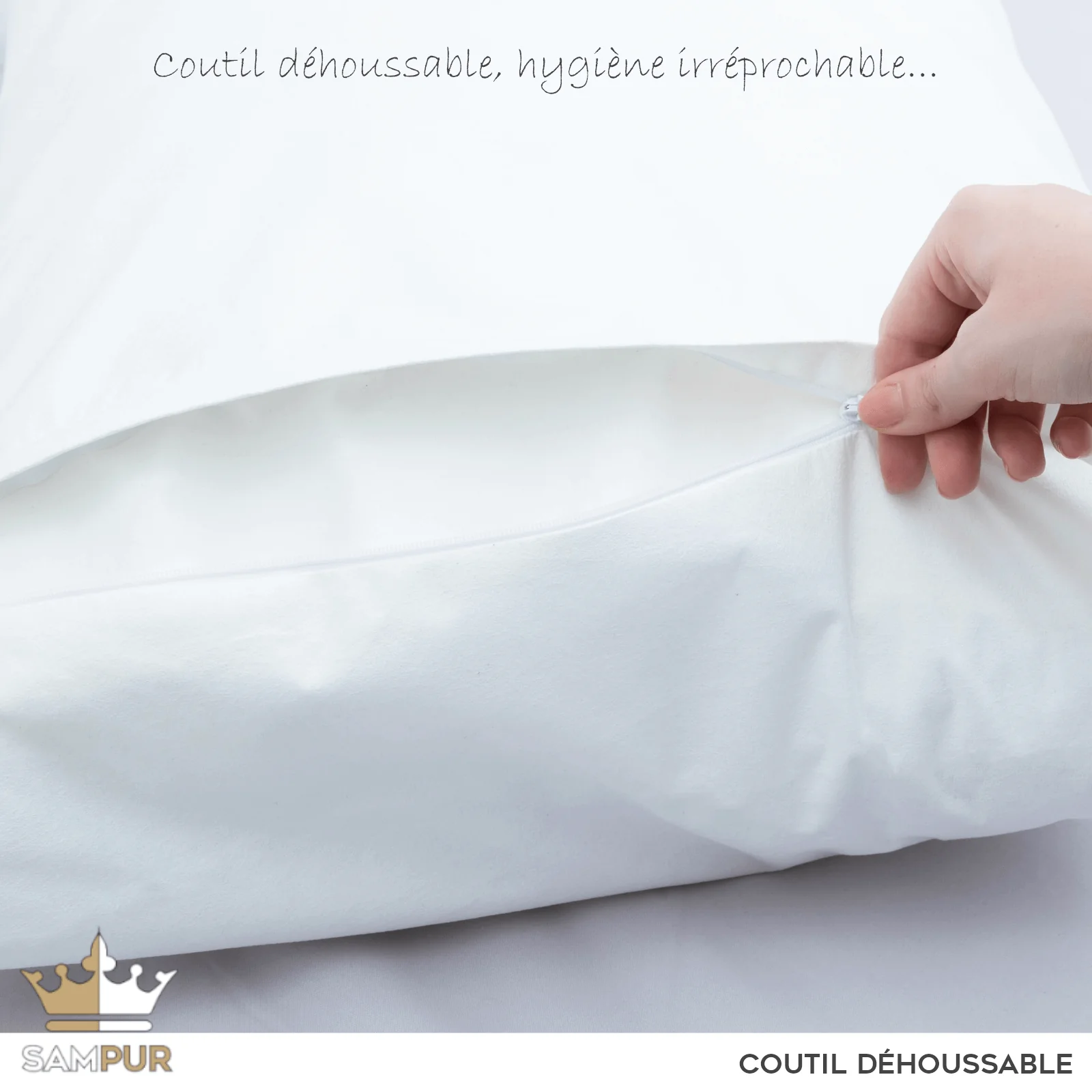 Oreiller mémoire de forme, ergonomique, déhoussable - Collection Bonne Fête - Image 9