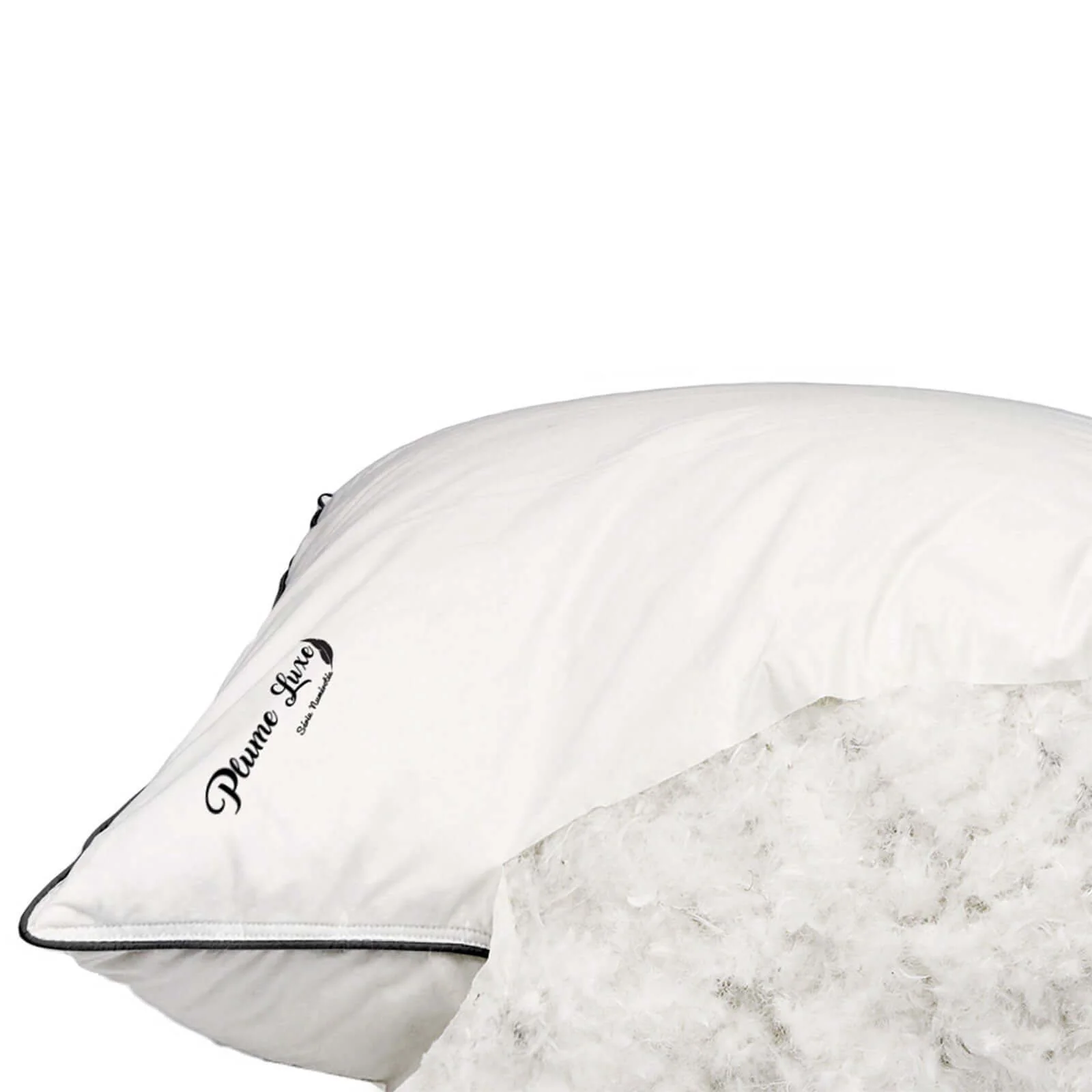 Oreiller plume de canard, coutil coton, ergonomique - Collection Luxe - Image 3