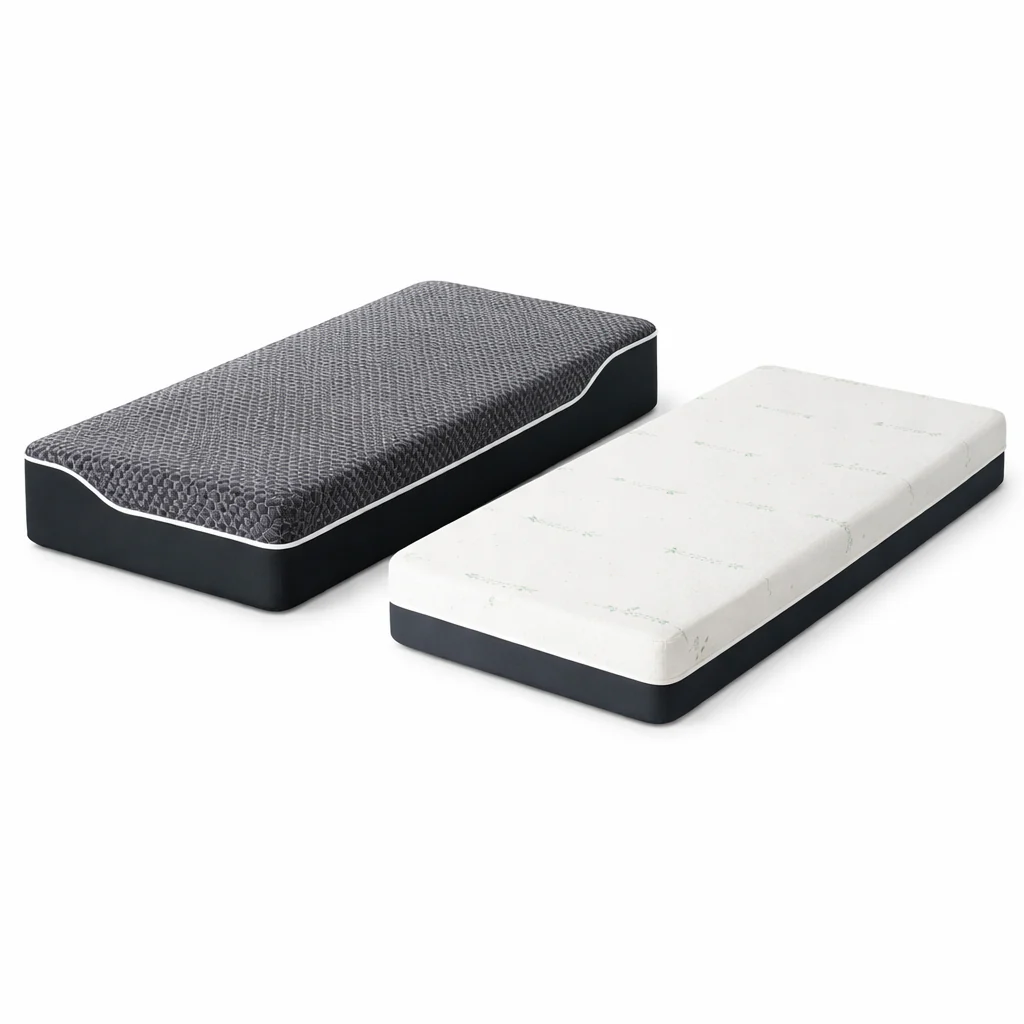 Pack lit électrique orthopédique, tissu gris clair, matelas inclus - Collection Technoflex - Image 5