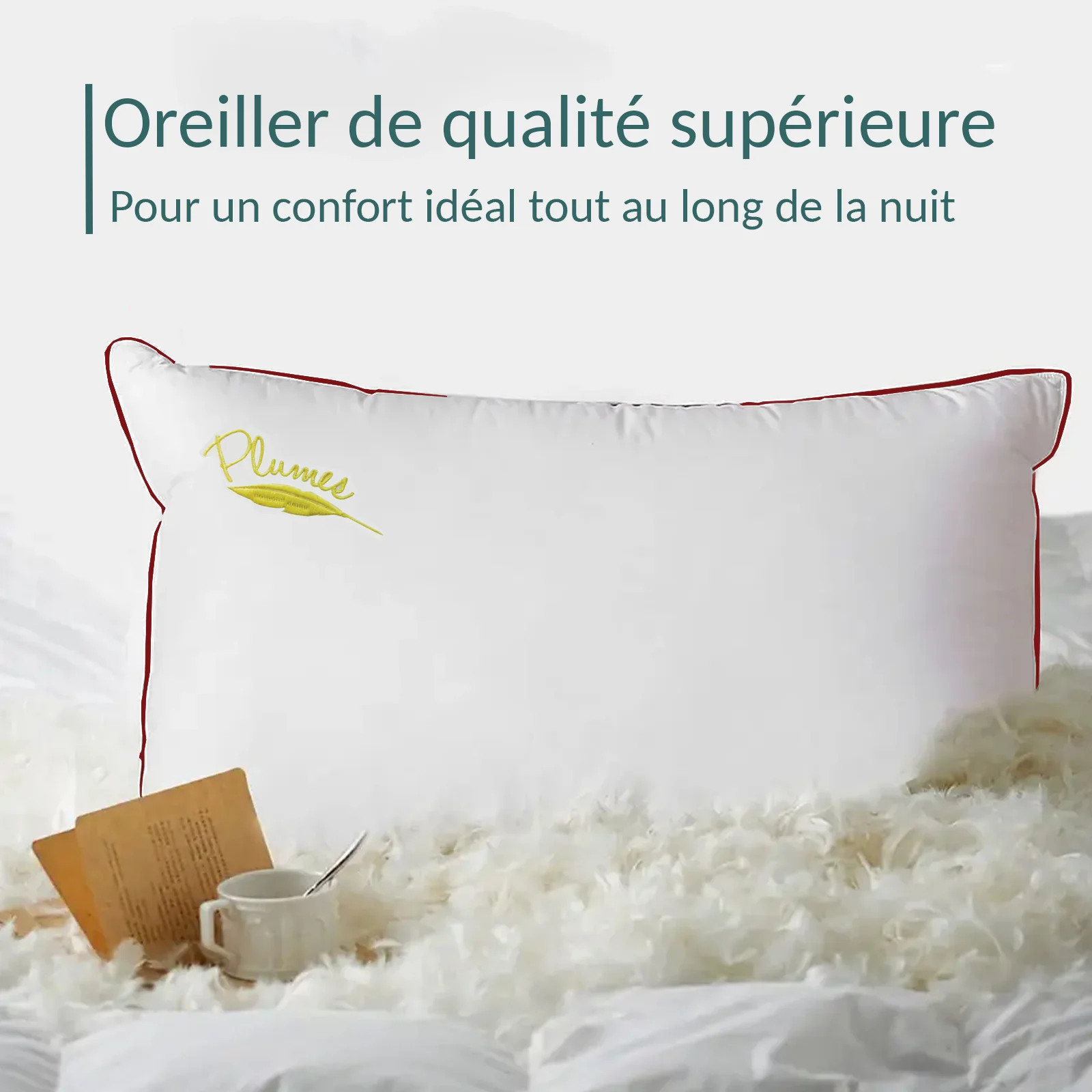 Pack Plume : Surmatelas + Couette + Oreiller - Image 12