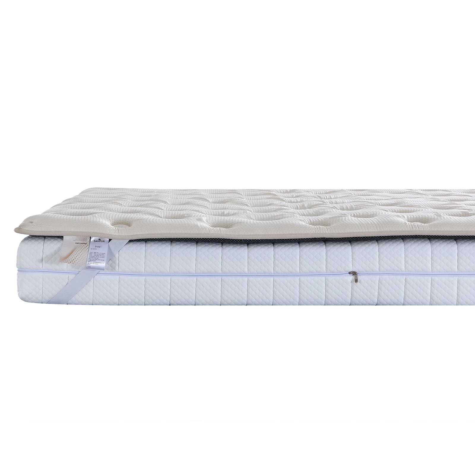 Surmatelas latex et mémoire de forme, enveloppe Bamboo - Collection Latex - Image 9