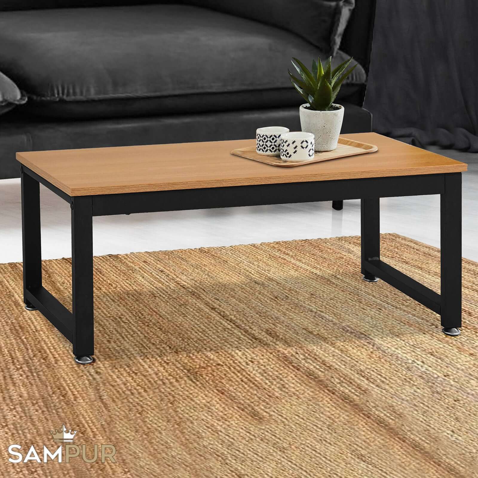 Table basse Brooklyn : Style Industriel, Bois et métal - Image 7