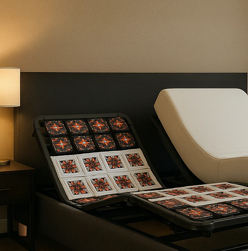 Tête de lit tissu, simili cuir, bouclette, velours côtelé - Accessoire compatible literie électrique - Image 10