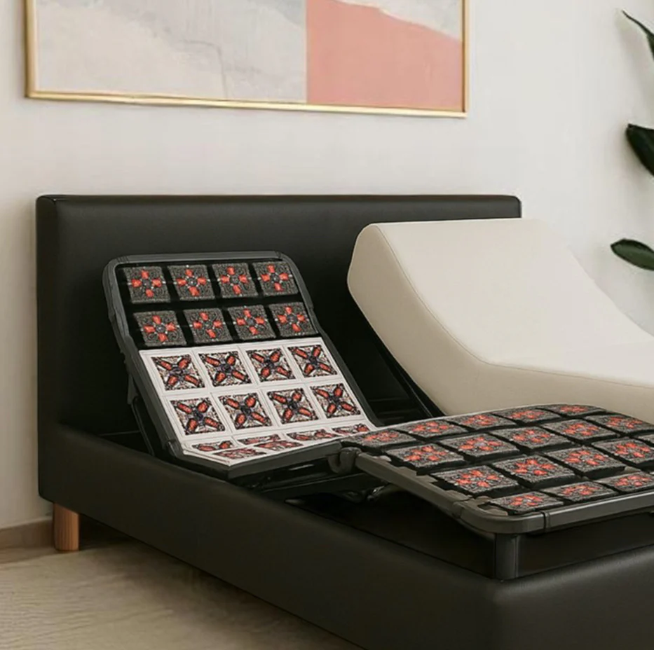 Tête de lit tissu, simili cuir, bouclette, velours côtelé - Accessoire compatible literie électrique - Image 6